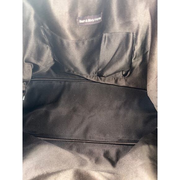 Bath & Body Works Women's Floral Embroidered Tote Bag Sequins Fall large - Picture 3 of 4